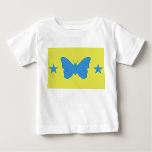 ブラジルのバディ・バジットの旗付きベビーTシャツ ベビーTシャツ