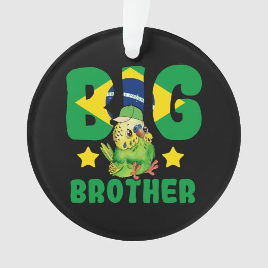 ブラジルのビッグブラザー – ブラジル国旗 オーナメント (正面)