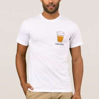 ブラジルのビール好きのためのおもしろビールTシャツ「Cervejinha」 Tシャツ