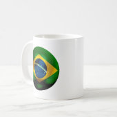 ブラジルのフットボール コーヒーマグカップ (正面左)