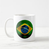 ブラジルのフットボール コーヒーマグカップ (左)