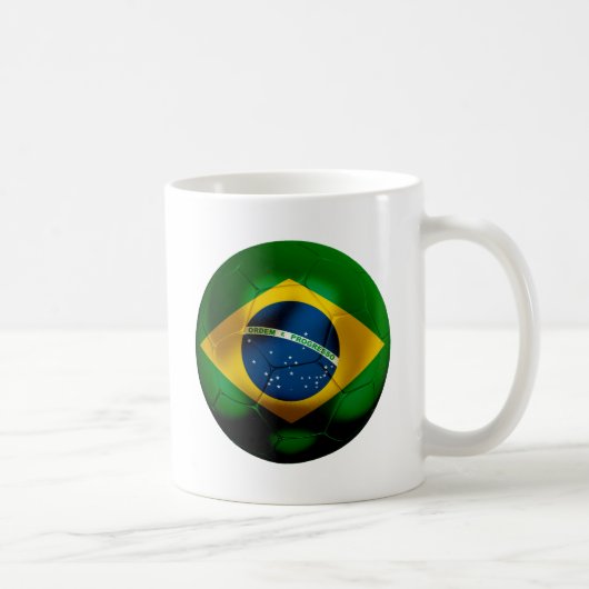 ブラジルのフットボール コーヒーマグカップ (右)