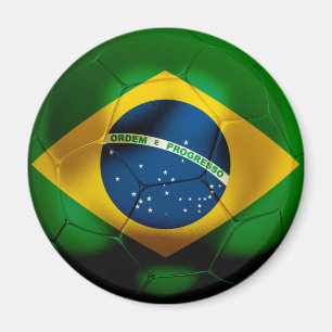 ブラジルのフットボール マグネット