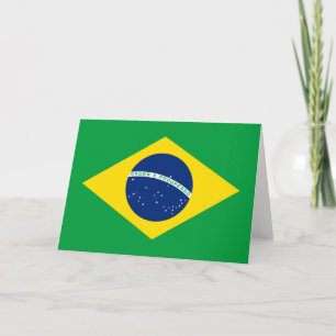 ブラジルのフラグの挨拶カード カード