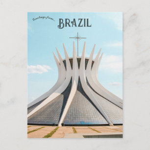 ブラジルのブラジリア大聖堂 ポストカード