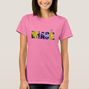 ブラジルのブラジル人の旗 Tシャツ