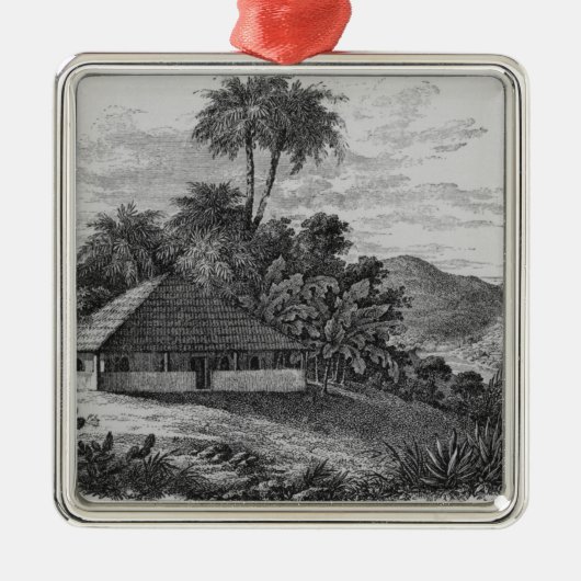ブラジルのプランターの家 メタルオーナメント (正面)