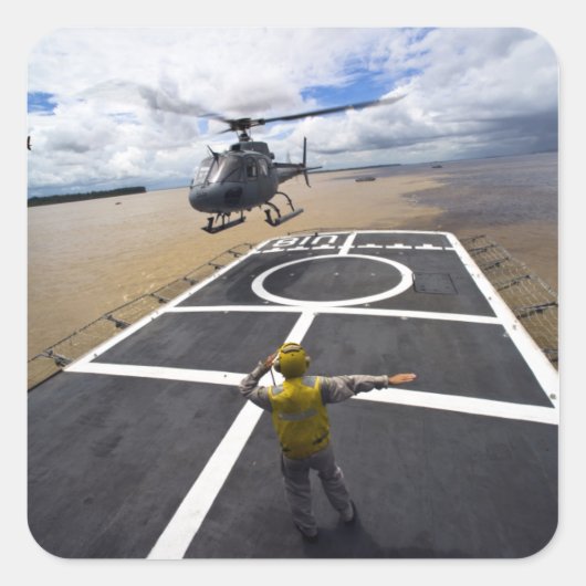 ブラジルのユーロコッパーが着陸の準備をする スクエアシール (正面)