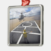 ブラジルのユーロコッパーが着陸の準備をする メタルオーナメント (左)