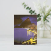 ブラジルのリオデジャネイロで夜のヴィンテージビーチ (スタンド正面)