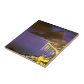 ブラジルのリオデジャネイロで夜のヴィンテージビーチ タイル (側面)