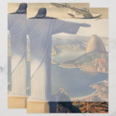 ブラジルのリオデジャネイロのキリスト・ザ・リデエマー像 (正面/裏面)