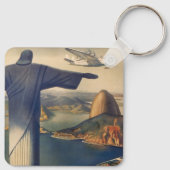 ブラジルのリオデジャネイロのキリスト・ザ・リデエマー像 キーホルダー (裏面)