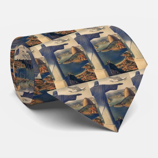 ブラジルのリオデジャネイロのキリスト・ザ・リデエマー像 ネクタイ (ロール)