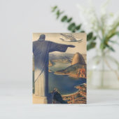 ブラジルのリオデジャネイロのキリスト・ザ・リデエマー像 ポストカード (スタンド正面)