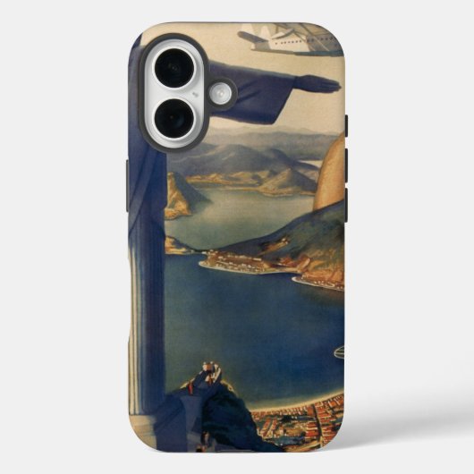 ブラジルのリオデジャネイロのキリスト・ザ・リデエマー像 Case-Mate iPhoneケース (裏面)