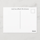 ブラジルのリオデジャネイロの空中眺め ポストカード (裏面)