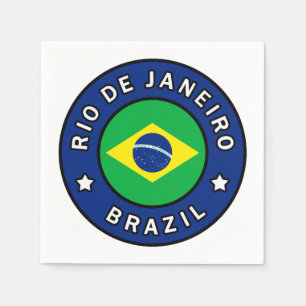 ブラジルのリオデジャネイロ スタンダードカクテルナプキン