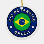 ブラジルのリオデジャネイロ セラミックオーナメント (正面)