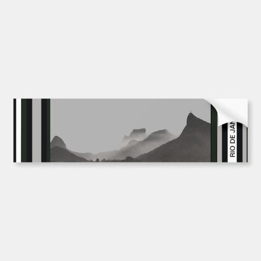 ブラジルのリオデジャネイロ バンパーステッカー (正面)