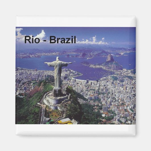 ブラジルのリオデジャネイロ(英国) マグネット (正面)