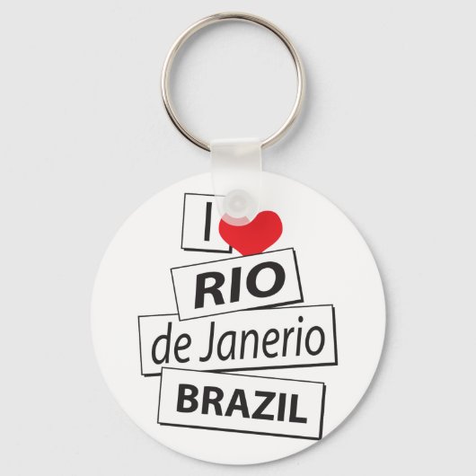 ブラジルのリオデジャネリオが大好き キーホルダー (正面)
