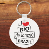 ブラジルのリオデジャネリオが大好き キーホルダー (正面)