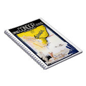 ブラジルのリオ・ヴィンテージ旅行のポスターを復元 ノートブック (右側)