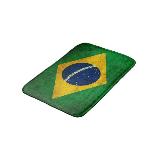ブラジルのヴィンテージの旗 バスマット (アングル)