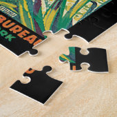 ブラジルのヴィンテージ旅行ポスター ジグソーパズル (側面)