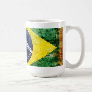 ブラジルの古い旗 コーヒーマグカップ