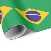 ブラジルの国旗の包装紙 ラッピングペーパー (ロールコーナー)