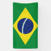 ブラジルの国旗をデザインしたオーダーメイドのバナーサイン 横断幕 (縦)