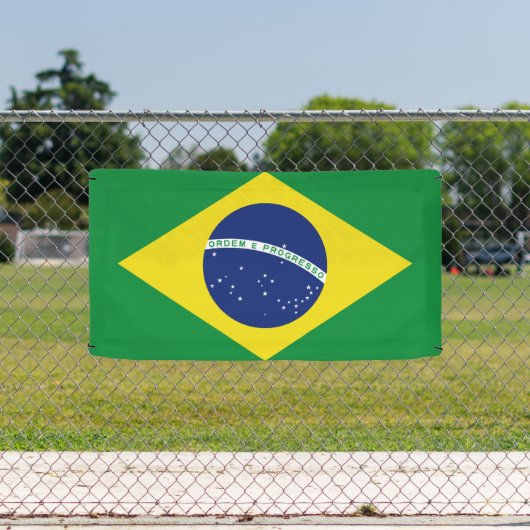 ブラジルの国旗をデザインしたオーダーメイドのバナーサイン 横断幕 (インサイチュ)