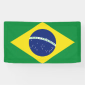 ブラジルの国旗をデザインしたオーダーメイドのバナーサイン 横断幕 (横)