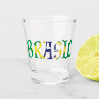 ブラジルの国旗カラー ショットグラス
