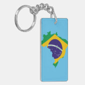 ブラジルの国旗 キーホルダー (正面左)