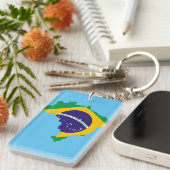 ブラジルの国旗 キーホルダー (正面右)