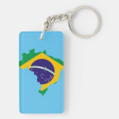 ブラジルの国旗 キーホルダー (裏面)