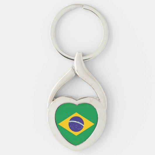 ブラジルの国旗 キーホルダー (正面)
