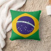 ブラジルの国旗 クッション (ブランケット)