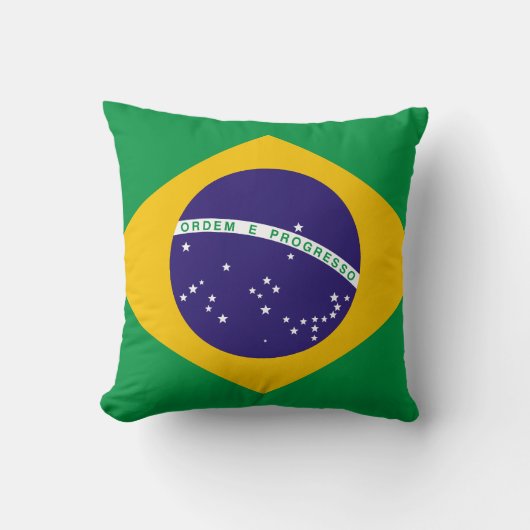 ブラジルの国旗 クッション (正面)