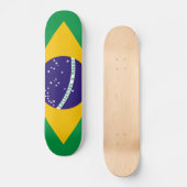 ブラジルの国旗 スケートボード (正面)
