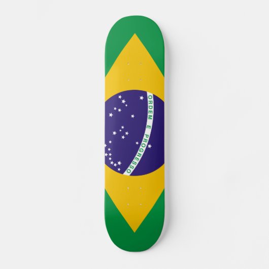 ブラジルの国旗 スケートボード (正面)