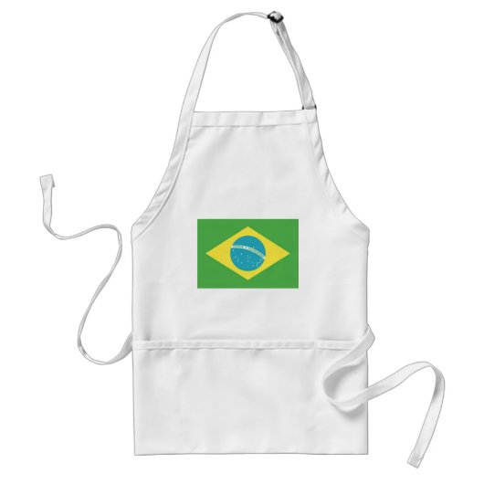 ブラジルの国旗 スタンダードエプロン (正面)