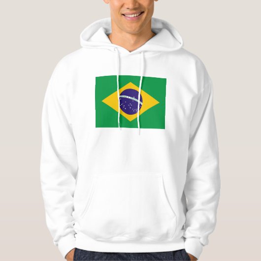 ブラジルの国旗 パーカ (正面)