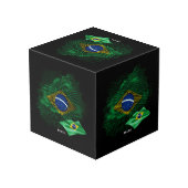 ブラジルの国旗 フォトキューブ (裏面アングル)