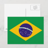 ブラジルの国旗 ポストカード (正面/裏面)