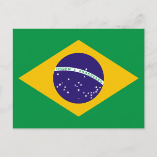 ブラジルの国旗 ポストカード