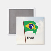 ブラジルの国旗 マグネット (正面/裏面)